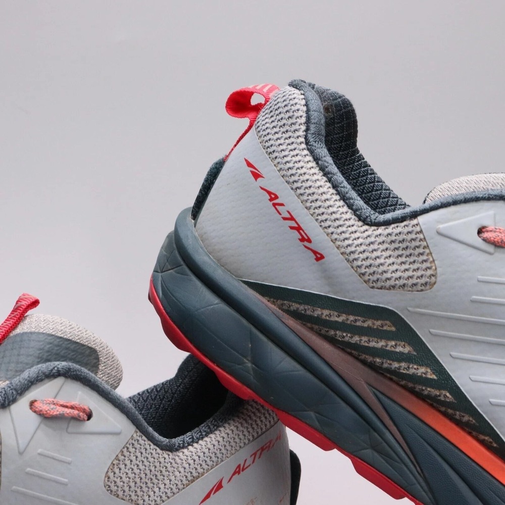 Altra Timp 3 Womens Size 10.5 Gray Red Trail Running Shoes Athletic Sneakers - Picture 6 of 12